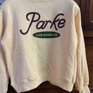 Parke Los Angeles Cream Crew Neck Sweater